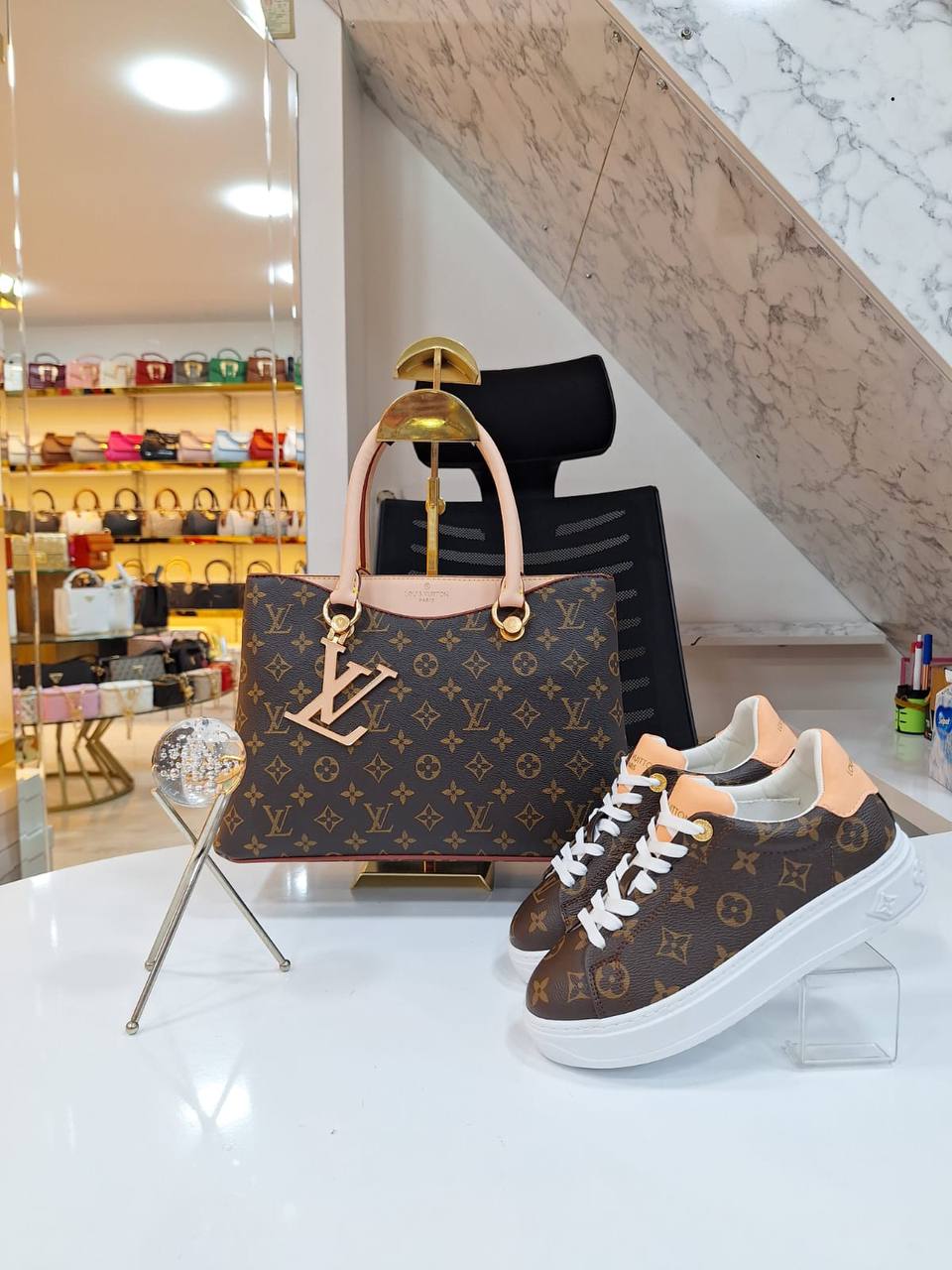 LVS Bag and Sneakers