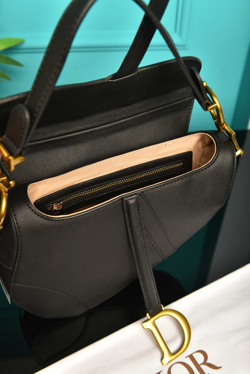 D10R saddle bag (black-gold)