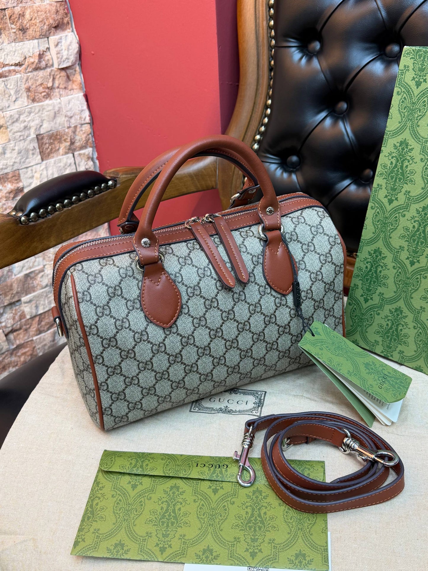 GG - Ophidia medium boston bag