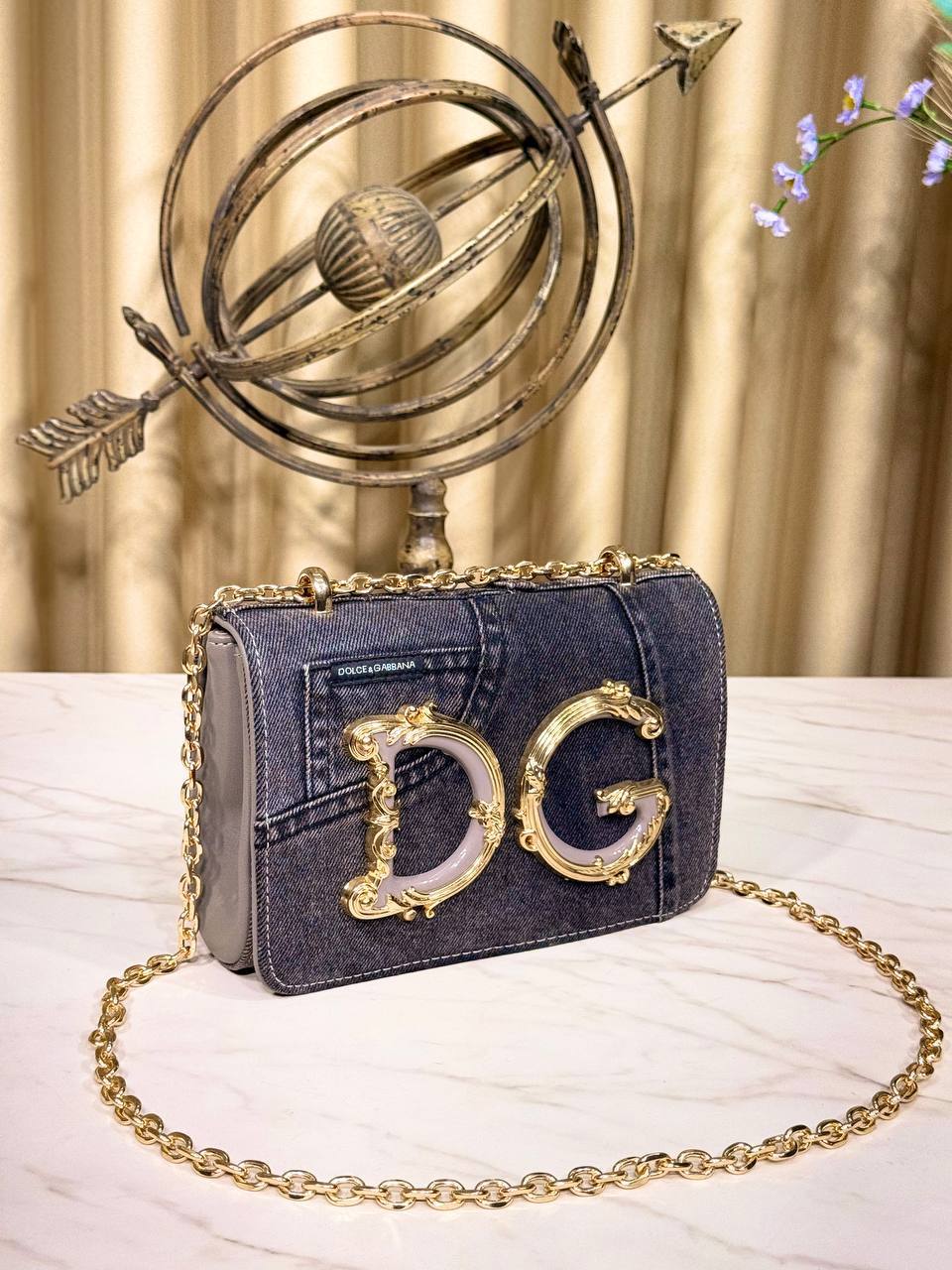 DG - Girls Small denim shoulder bag