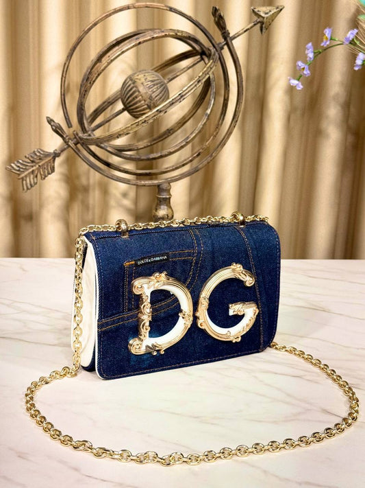 DG - Girls Small denim shoulder bag