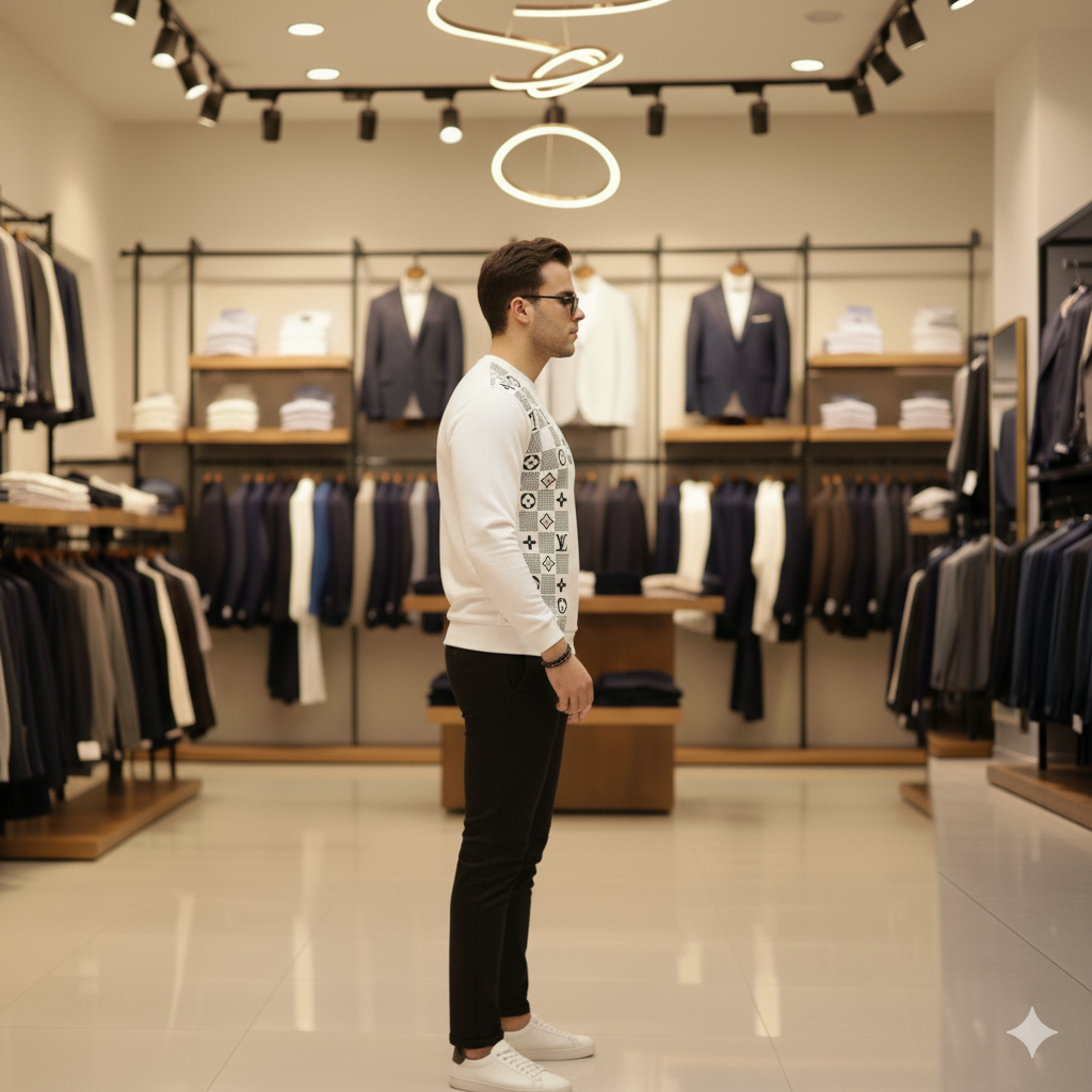 LV - Yüksek Kalite Uzun Kollu Sweat