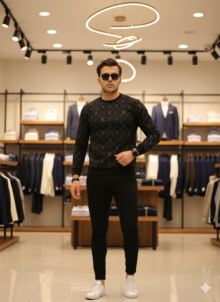 LV - Yüksek Kalite Uzun Kollu Sweat