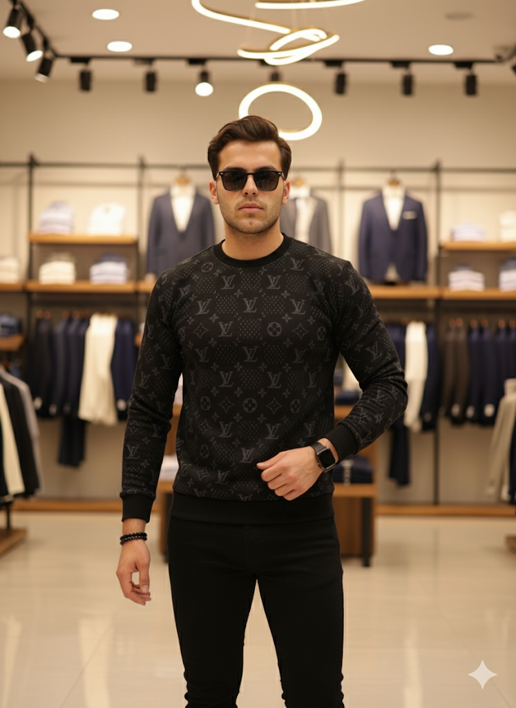 LV - Yüksek Kalite Uzun Kollu Sweat