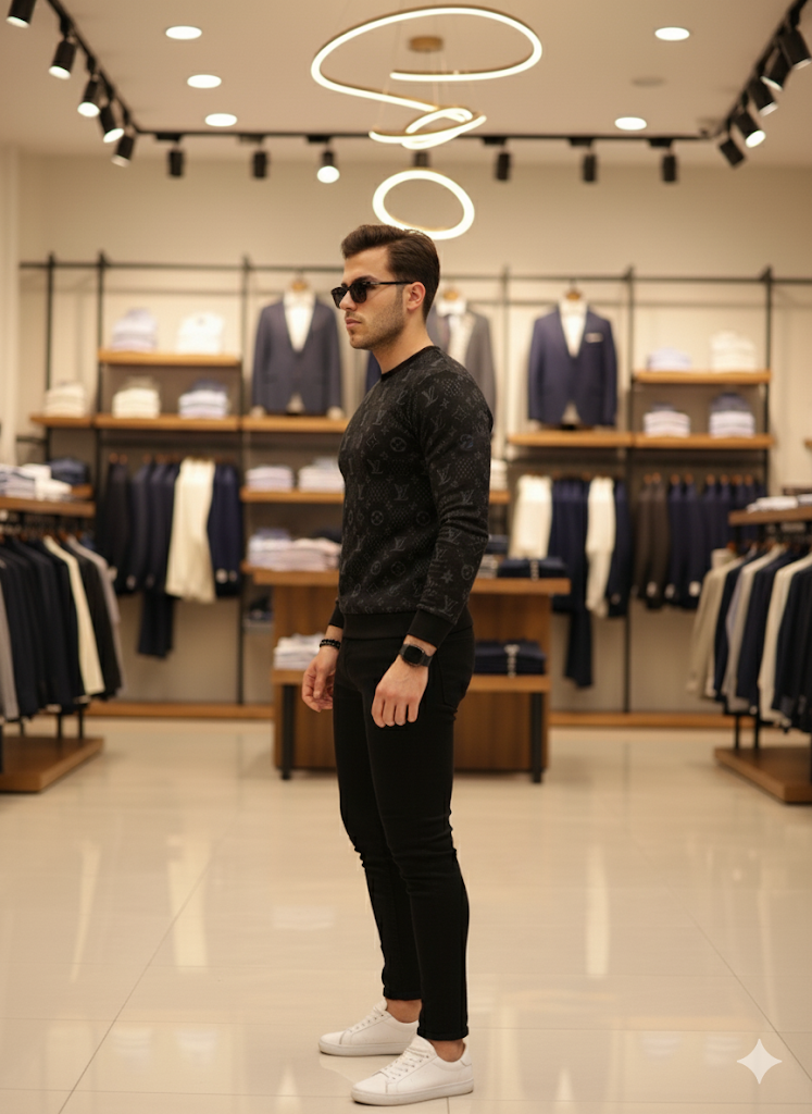 LV - Yüksek Kalite Uzun Kollu Sweat